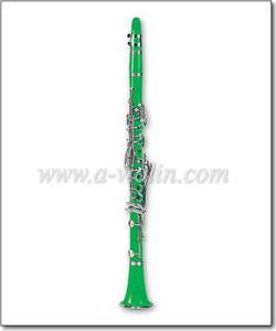 Vernickelte Tasten, 17 Tasten, grün gefärbt, B-Klarinette (CL3071-Grün)