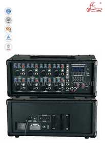2 x Band-EQ PA 8-Kanal-Mobilleistungsverstärker (APM-0815U)