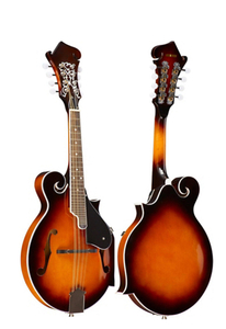 Braune Mandoline im F-Stil mit glänzendem Finish (AM00F)
