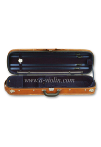 Länglicher Oxford-Hartschalenkoffer für Violine außen aus Holz (CSV007)