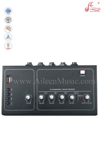 Musikinstrument, DC9V-Stromversorgung, 4 Mikrofoneingänge, 20 dB Verstärkung, DJ-Mischkonsole (ADM-60MP)