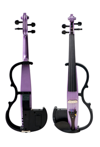 Ebenholz elektrische Violine 4/4 Kohlefaser-Zugplatte (VE110P)