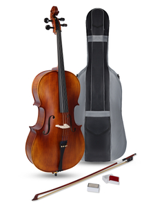 Einsteiger-Cello aus massiver europäischer Fichte mit geflammtem Furnier (CG210H)