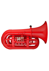 ABS Rot 4 Drehventile Tuba, ideal für Anfänger (TU230P-RD)