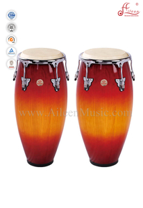 True Skin Cow Heads Holz-Conga-Trommel Latin Percussion (ACOC110RB)