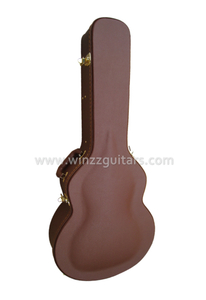 42-Zoll-Jumbo-Gitarrenkoffer aus Leder außen (CJG420)