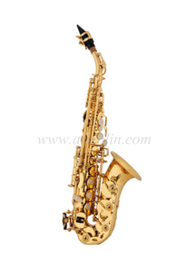Guter Preis gebogenes Sopransaxophon für Studenten (SP3043G)