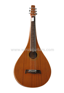 Tropfenförmige Weissenborn-Hawaiiangitarre aus Sapeli-Sperrholz (AW660L-T)
