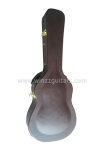 Hartschalenkoffer für klassische Gitarre mit hochwertiger Außenseite aus Leder (CCG420)